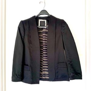 Stunning Kelly Wearstler Holt Renfrew Black Tuxedo Cropped Blazer Size S Xs O